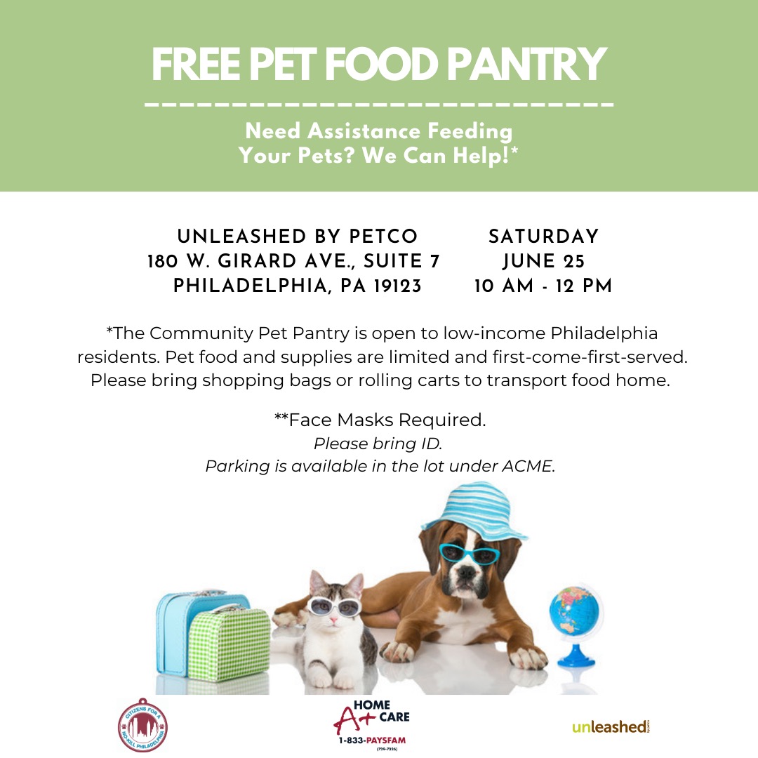 Free pet 2025 food pantry